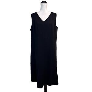 Talbots Dress Plus size 14W Classic Black Career Wedding Evening Dinner Church